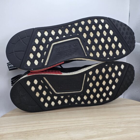 adidas NMD R1 Black OG 2021 Mens Size 9.5 Running Shoes Sneakers - Picture 8 of 9